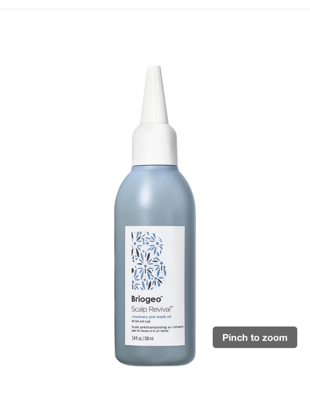 Briogeo Scalp Revival Rosemary Pre-Wash Oil - Light Blue Bottle (3)